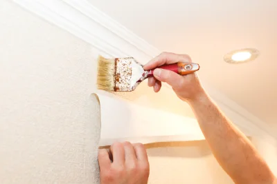 Pose de papier peint à Culètre — revêtements muraux et toiles de verre